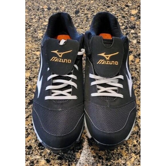 Mizuno Men’s 9-Spike Advanced Mizuno Pro Elite Baseball Cleats Black - Size 15 - Picture 2 of 14